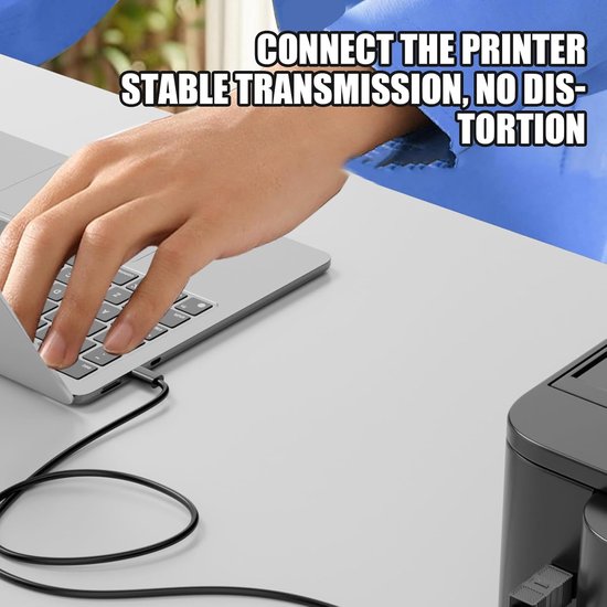 USB B Adapter - Converter Kabel - Apparaten Verbinden - Hoge Snelheid 5Gbps - 6.6 x 3.3 cm - Zwart — afbeelding 3