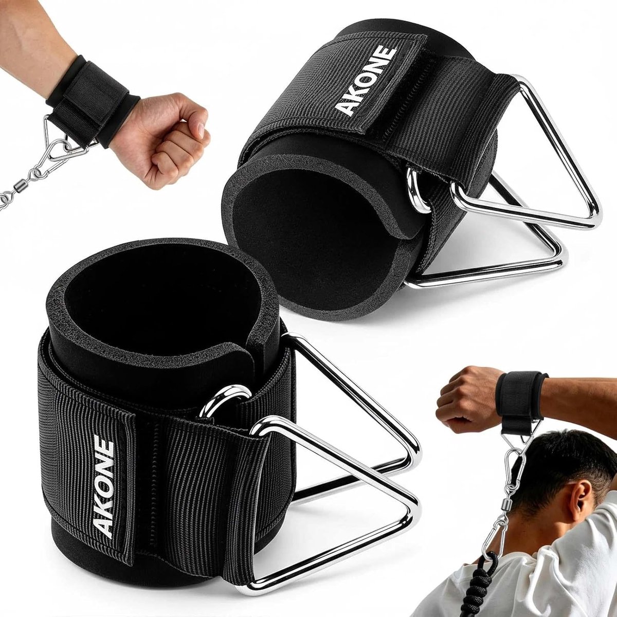 Wrist Straps 2 Pack - Neopreen - Verstelbaar - Ondersteuning bij krachttraining - ShopVlot