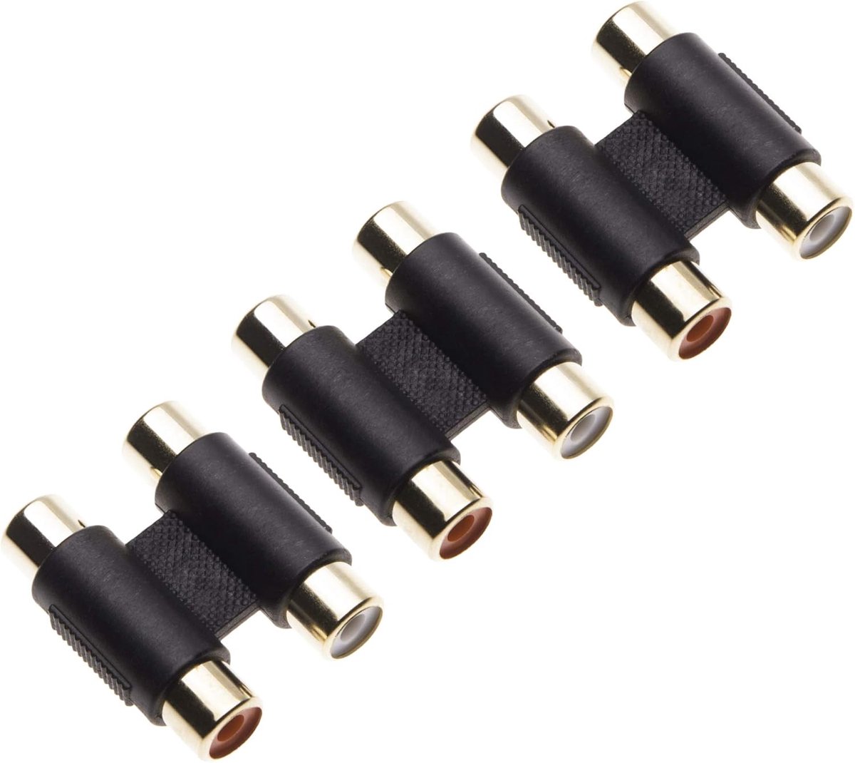 RCA female naar female koppeling - 3-pack - voor audioapparatuur - minimaliseer signaalverlies - ShopVlot