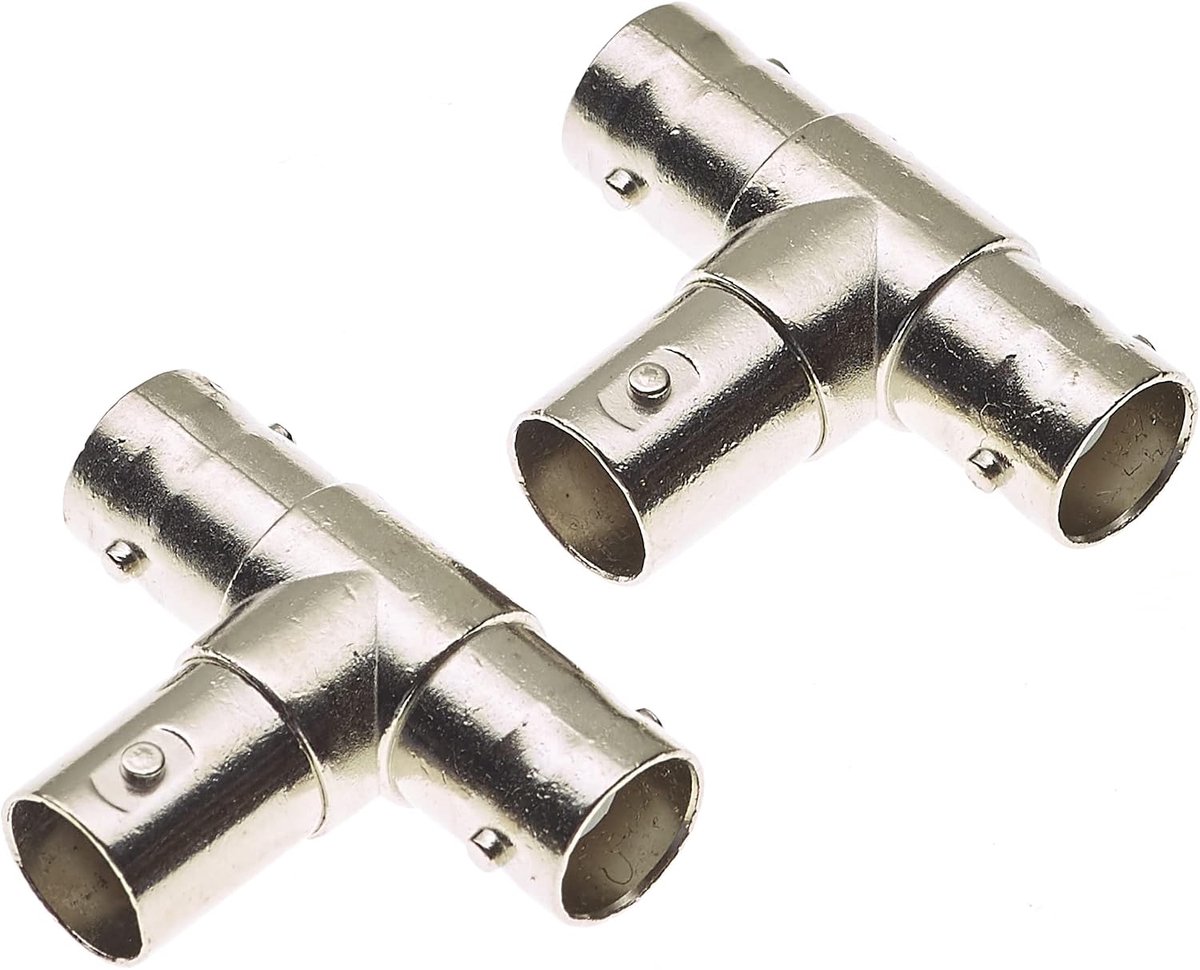 BNC T-splitter connector - 3-weg female - Coax adapter - Ideaal voor CCTV en antenne - ShopVlot