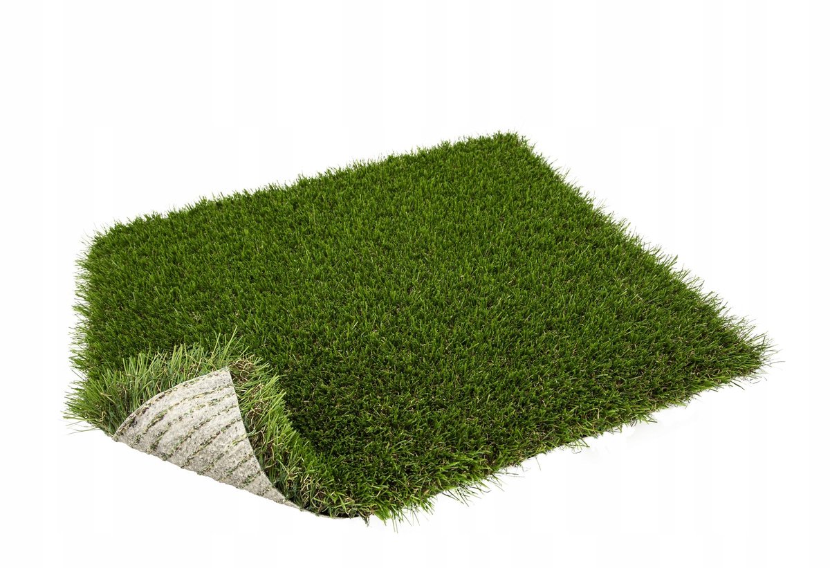 Merkloos Luxe Kunstgras 3,7 cm dik, dicht en groen voor tuin en terras