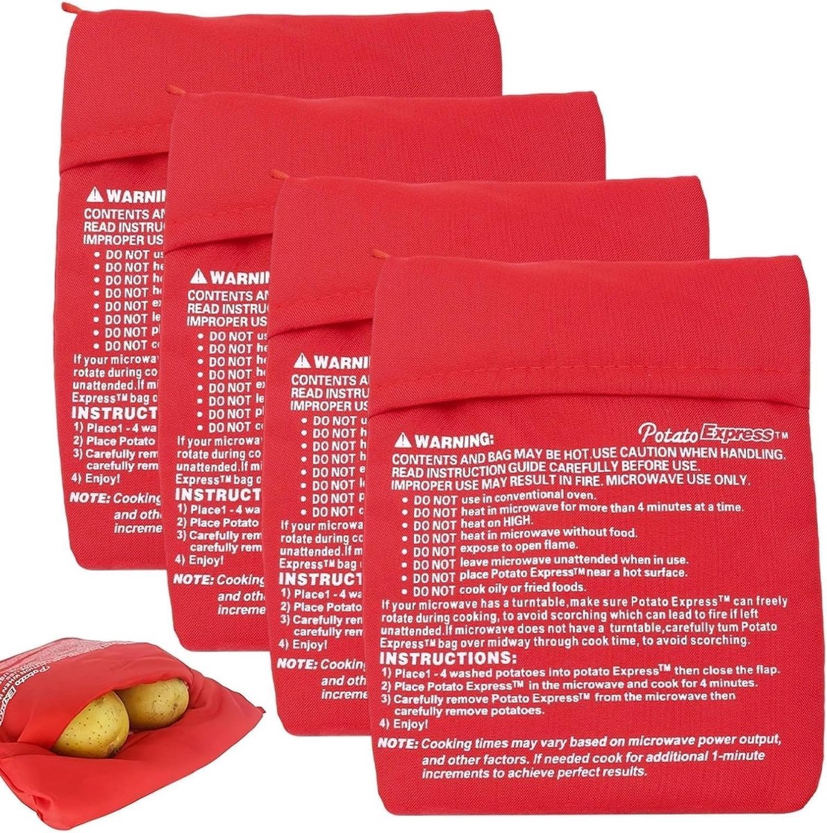 Magnetron Aardappelzakjes 28 x 13 cm - Polyestervezel - Duurzaam en milieuvriendelijk - ShopVlot
