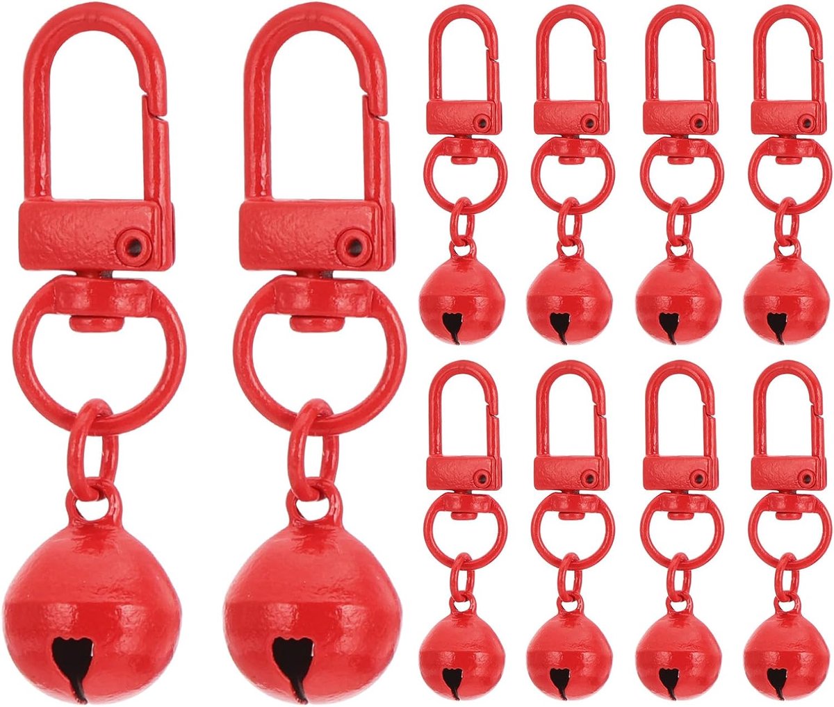 10 stuks hondenbel, kattenbel, hondenhalsband, kleine huisdierklokken, sleutelhanger, schattige bulk, luide jingle voor hondenhalsband, bedelhanger, ketting, accessoires, doe-het-zelf