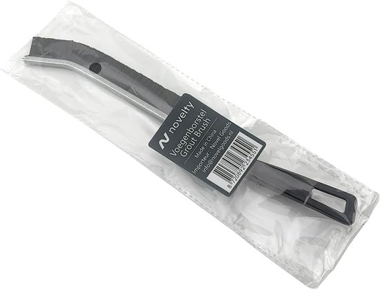 Voegenborstel gebogen 23,5 cm - nylon haren - voor reinigen van hoeken - SnelShoppen — afbeelding 4