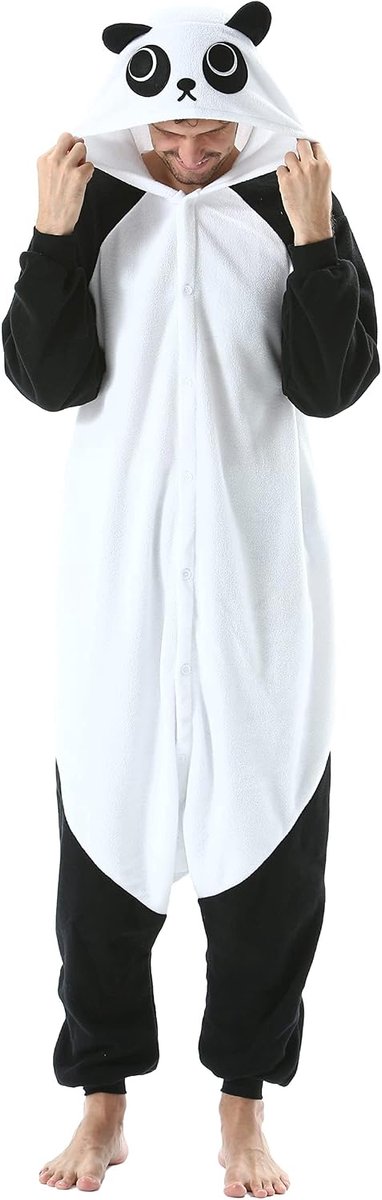 Onesie voor volwassenen, pyjama, dierenkostuum voor dames en heren, nachtkleding, eendelig, uniseks, huiskleding