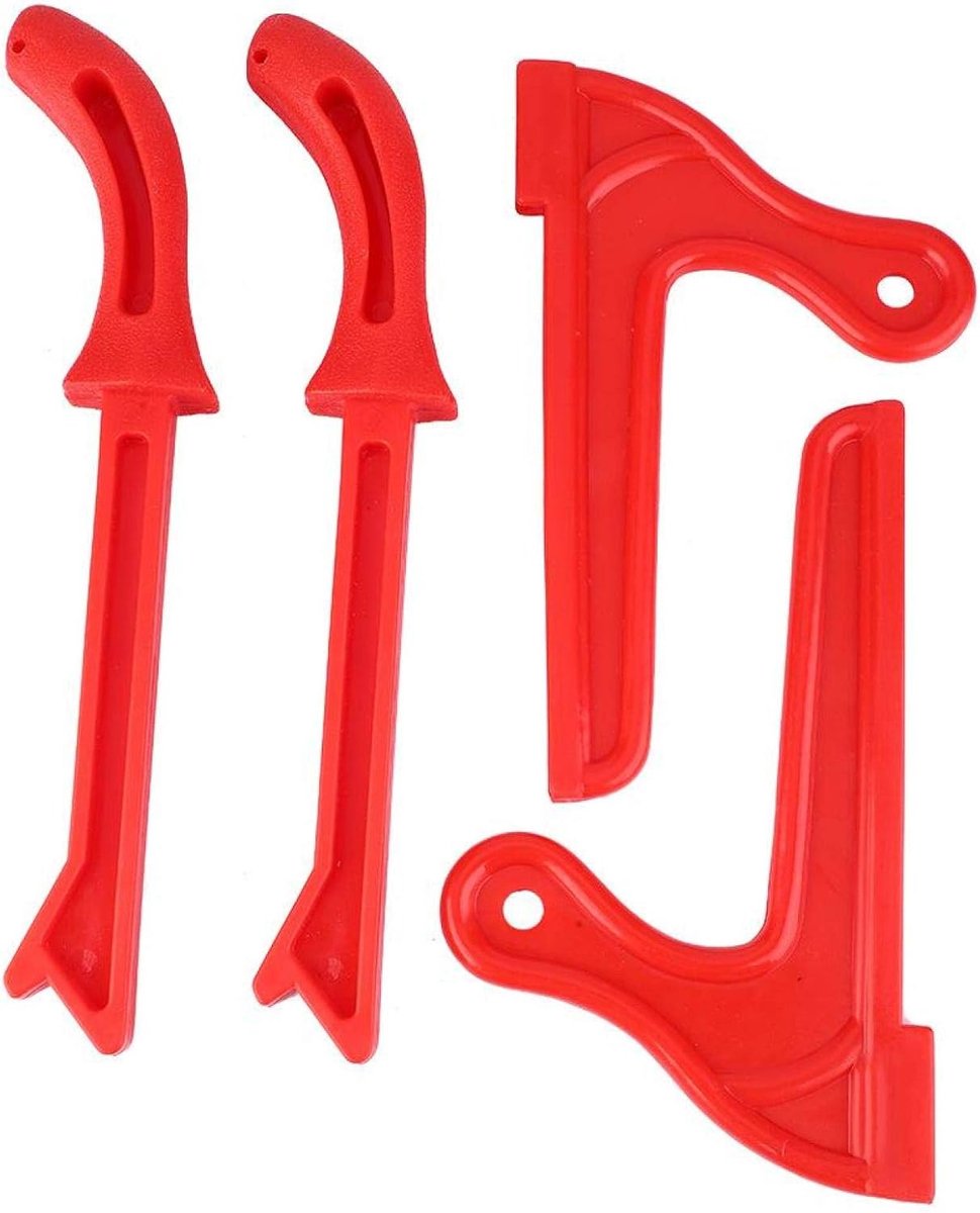 4 stks veiligheid push stick set, houtbewerking beschermende handzaag push sticks tool voor tafelzagen, router tafels, joemensen en bandzagen (rood)