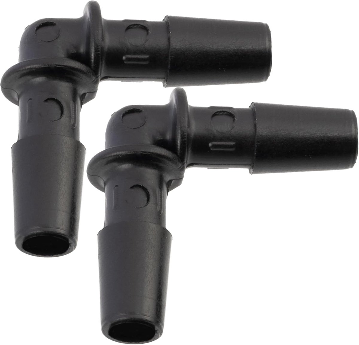 - C70146 - set van 2 verbindingsmoffen, koelmiddelleiding - universeel - 90° gebogen - buitendiameter 6,5 mm - binnendiameter 4,5 mm - kunststof