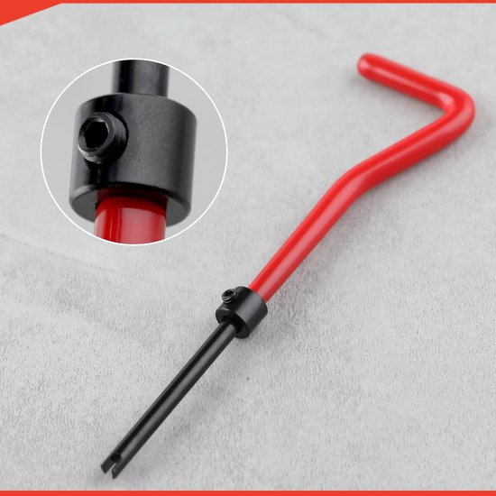 30 Stuk M6 x 1,0 mm Draad Reparatieset, HSS Boor Helicoil Draad Reparatie Kit, Metrische Bout Draad Reparatie Insert Kit Draagbare Rethreading Tool Kit, Compatibele Hand Tool Set voor Auto — afbeelding 4