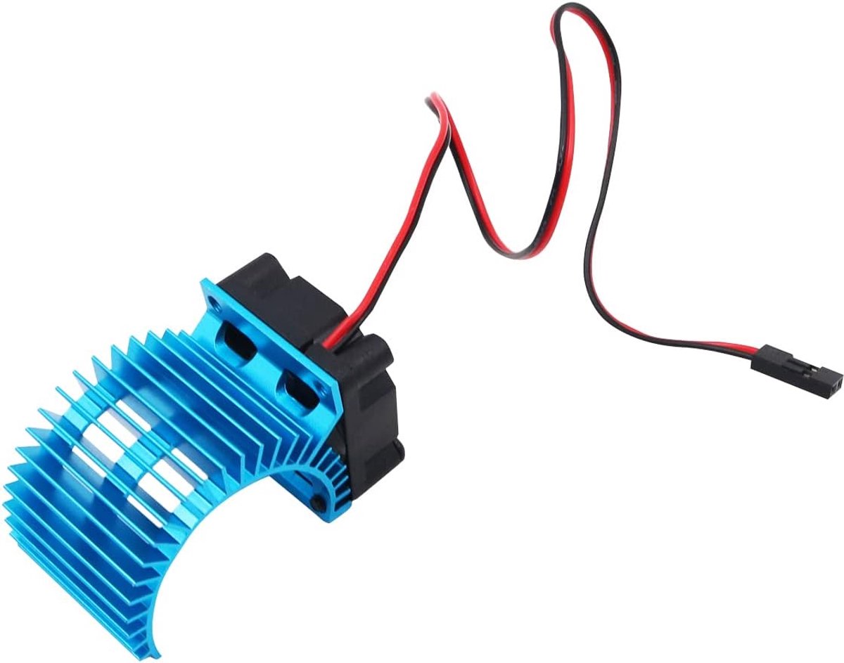 RC Motor Koellichaam met Koelventilator voor 540 550 Borstel 3650 3660 Borstelloze Motor voor RC Auto RC RC Crawler - JST Plug