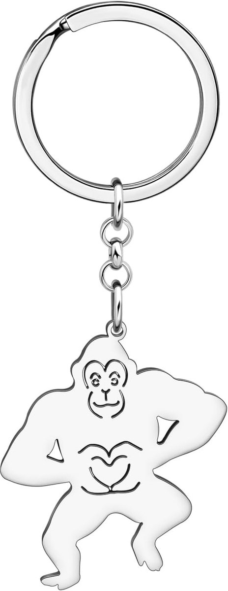 Leuke Gorilla Sleutelhangers Fun Aap Dieren Autosleutels Sleutelhanger Sieraden Voor Vrouwen Portemonnee Purse Charms Geschenken
