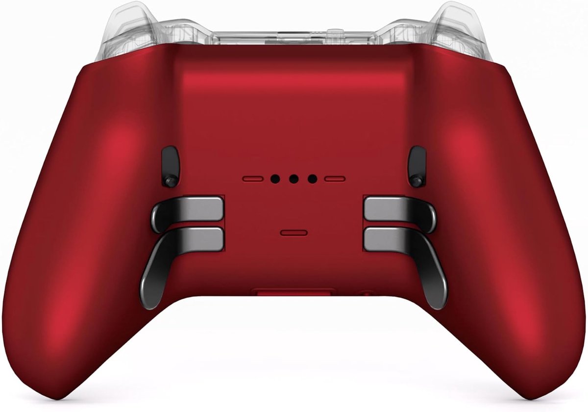 EXtremeRate Hoes Achter Cover Vervangende voor Xbox Elite Series 2 Controller,Behuizing Shell Case&Achter Knoppen voor Xbox Elite Series 2 Core Wireless Controller Model 1797-Scharlaken Rood