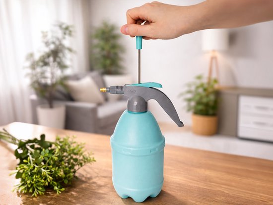 MOZY® - Onkruidspuit - 3 Liter - Turquoise - Drukspuit - Verstelbare Sproeikop - Plantenspuit - Waterverstuiver - Handpomp van MOZY — afbeelding 5