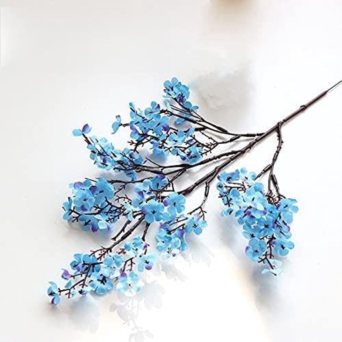 Nepbloemen Kunstbloem Cherry Spring Plum Blossom Peach Tak 30cm-60cm Zijde Bloem Boom Bloemknop for Bruiloft Decoratie kunstbloem (Color : O)