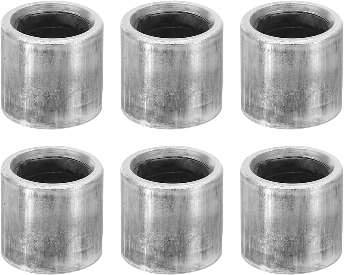M8 Stalen afstandhouders, 6 stuks metalen afstandhouders staal 8,1 mm ID x 12 mm OD x 10 mm L koolstofstaal afstandhouder schroef afstandhouder ronde voor 5/16 inch of M8 schroefbouten