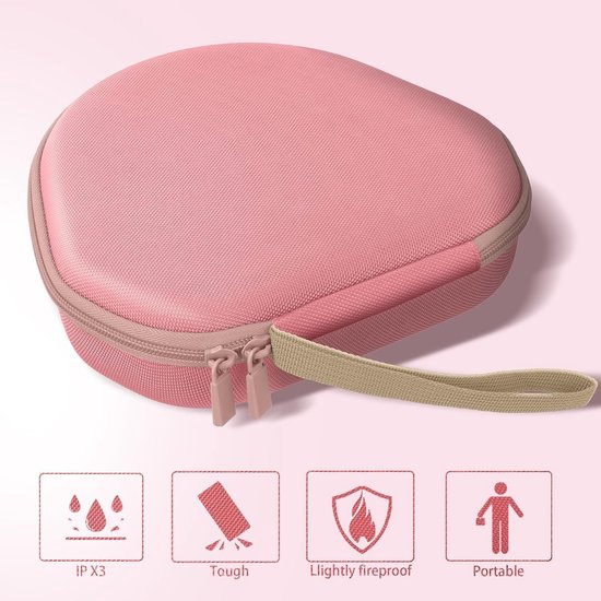 Co2CREA Harde opbergtas voor Apple AirPods Max, ultradunne reisdraagtas (alleen hoes) - Case Solo, schokbestendige EVA-hoes met polsband voor outdoor-reizen, compatibel met Airpods Max 2 van Co2CREA — afbeelding 2