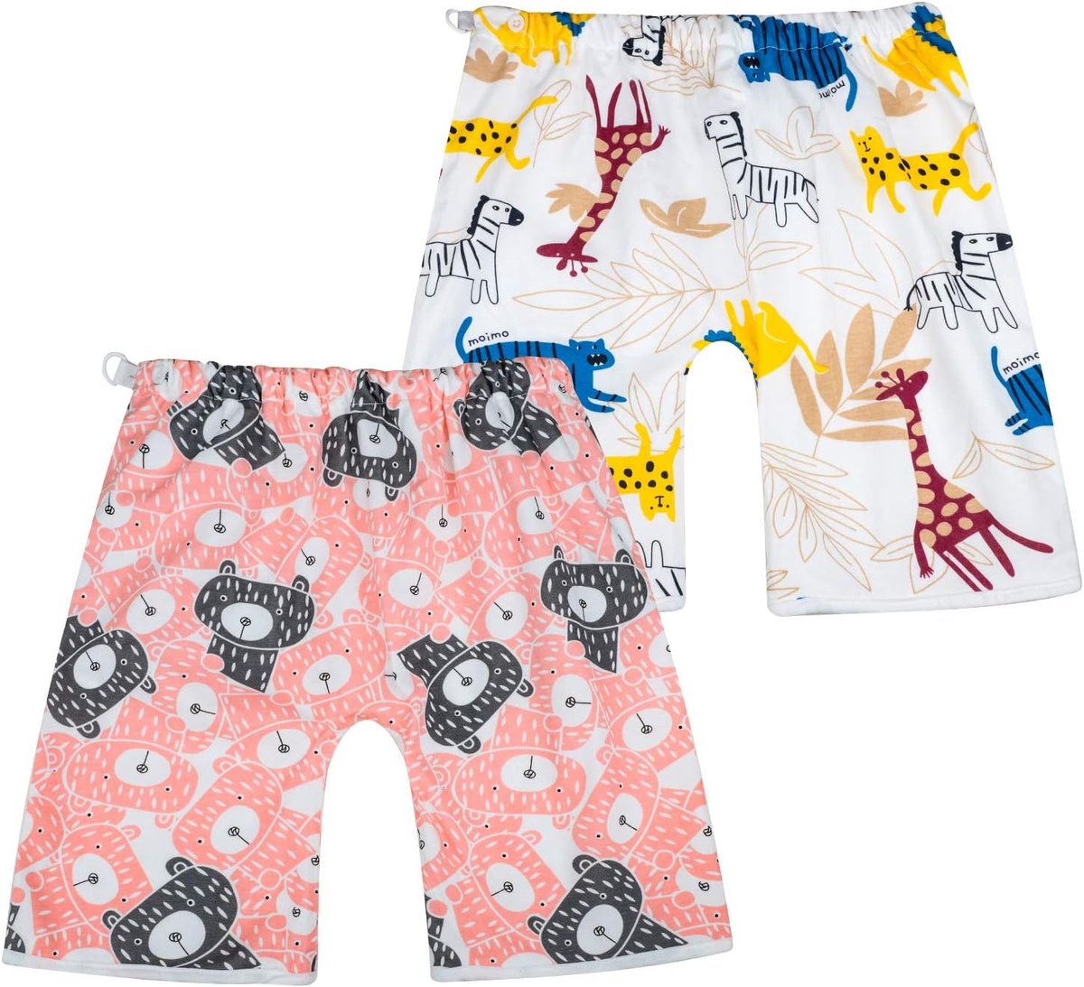 SnelShoppen - Waterproof Potty Training Skirt Short Potty Training Pants - Katoenen Luierbroekjes voor Jongens en Meisjes - 2 Pakken - Roze - Perfect