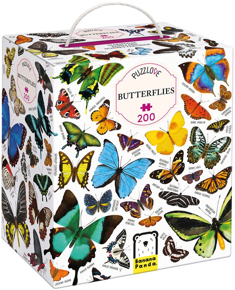 Banana Panda - Puzzlove Vlinders Puzzel - 200st.