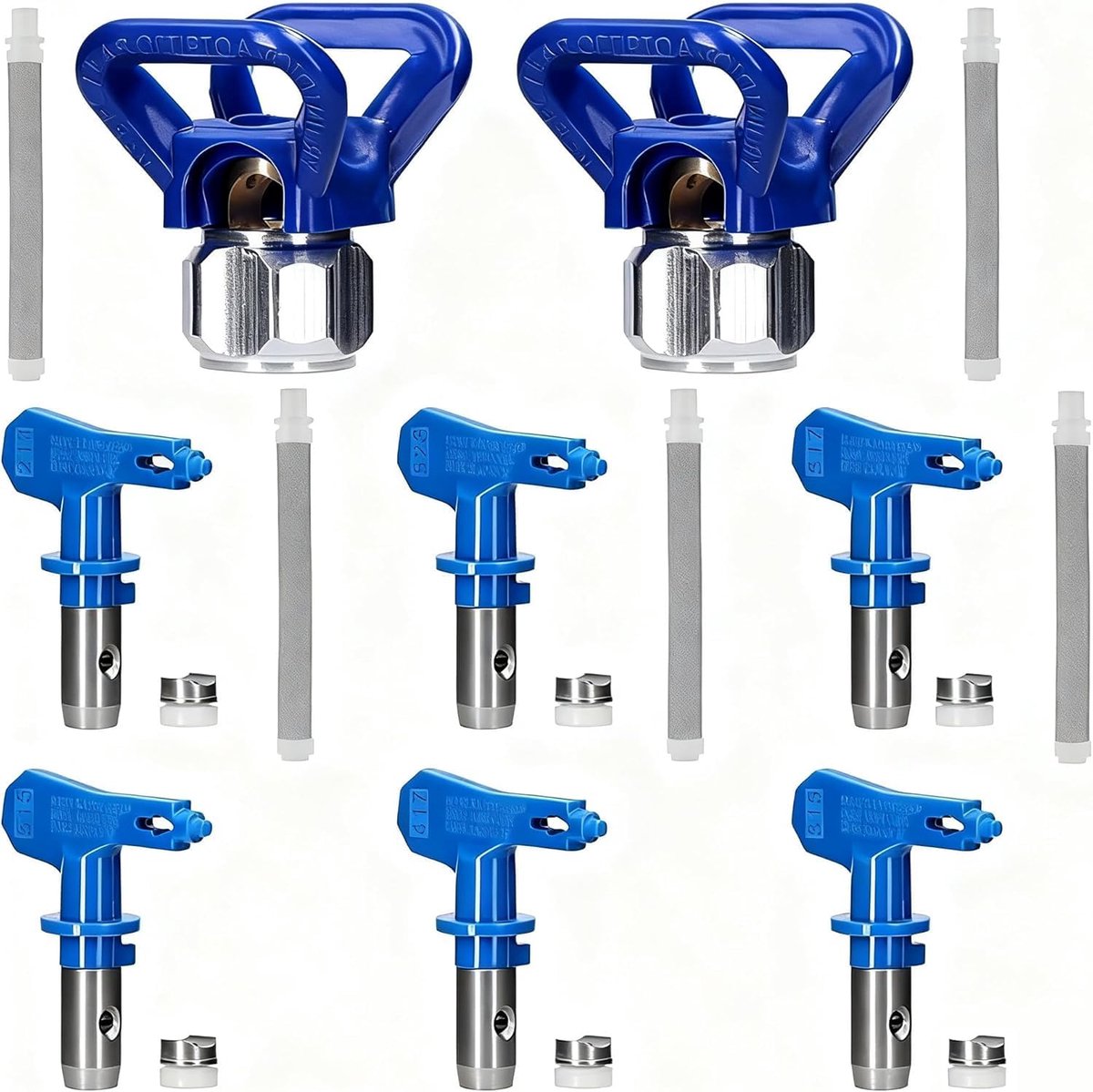Airless mondstukken set 6 stuks - puntafdichting - omkeerbare sproeipunten - perfect voor verfspuiten - SnelShoppen