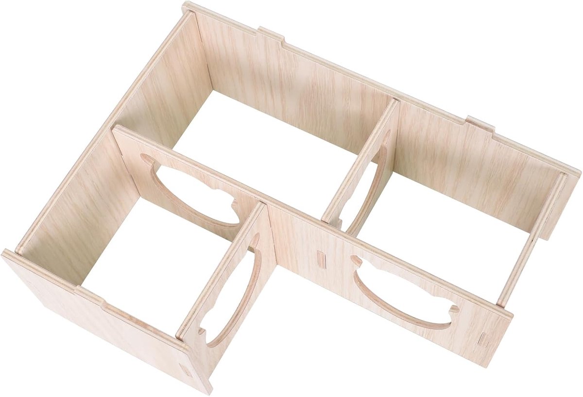 Hamsterhuis 22,5 x 17,8 x 8 cm - Houten Hamsterhuis - Veilig en duurzaam - Ideaal voor dwerghamsters - SnelShoppen