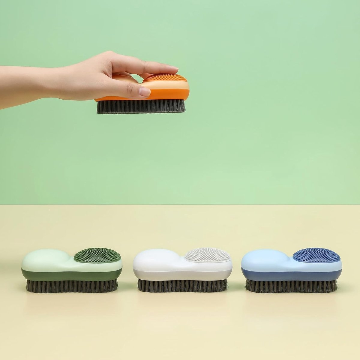 Kledingborstel Set 3 Stuks - Zachte Handwasborstels - Ergonomisch Ontwerp - Voor Kleding en Schoenen - SnelShoppen