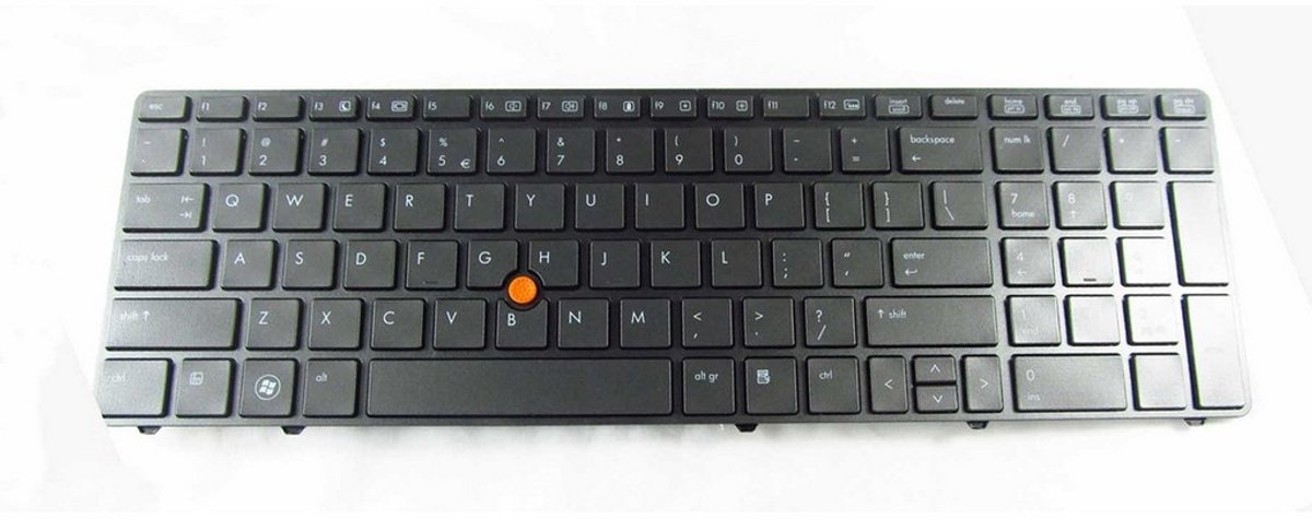 Notebook keyboard for HP EliteBook 8560W 8570W with pointstick black frame