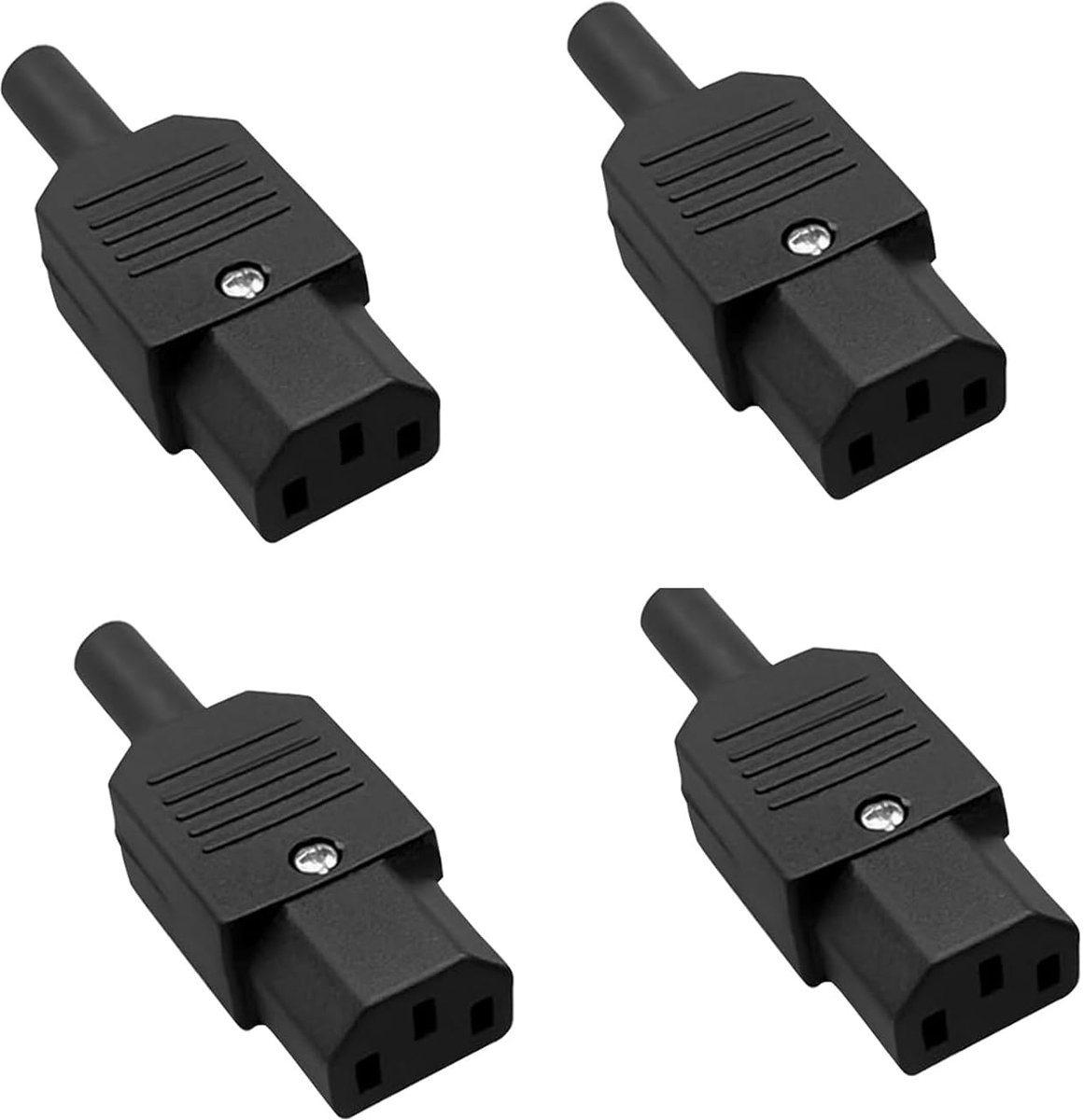 Koelapparaat stekker C13 - 250V 10A - Corrosiebestendig - Voor DIY stroomkabels - SnelShoppen