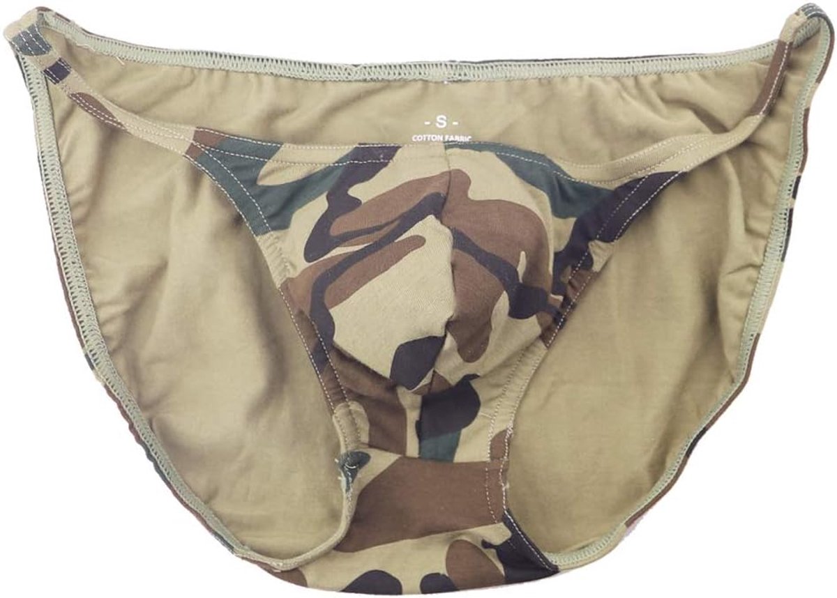 Heren slips S - camo - katoen en spandex - sexy design voor comfort - SnelShoppen