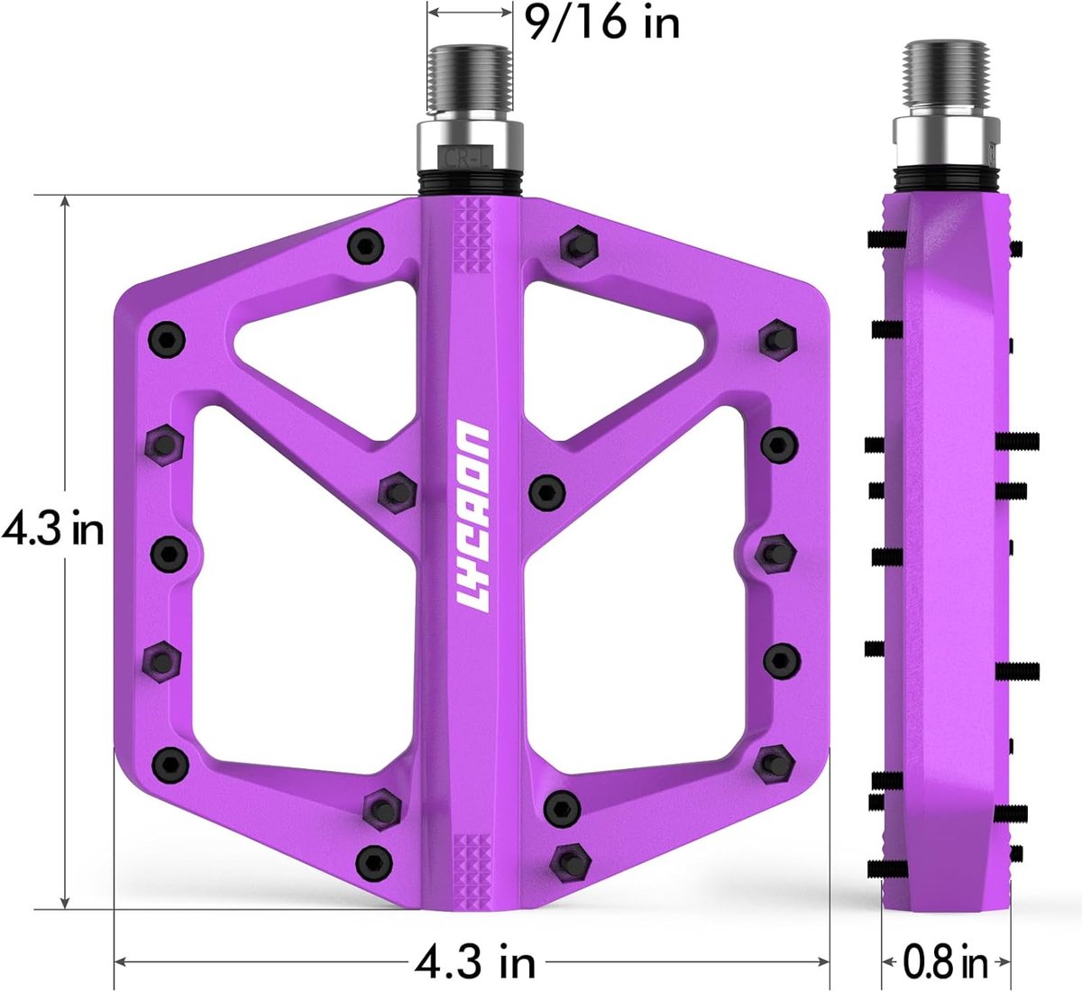 Fietspedalen - Non-slip 9/16 Inch - Nylon met CR-MO Spindle - Voor MTB en BMX - SnelShoppen
