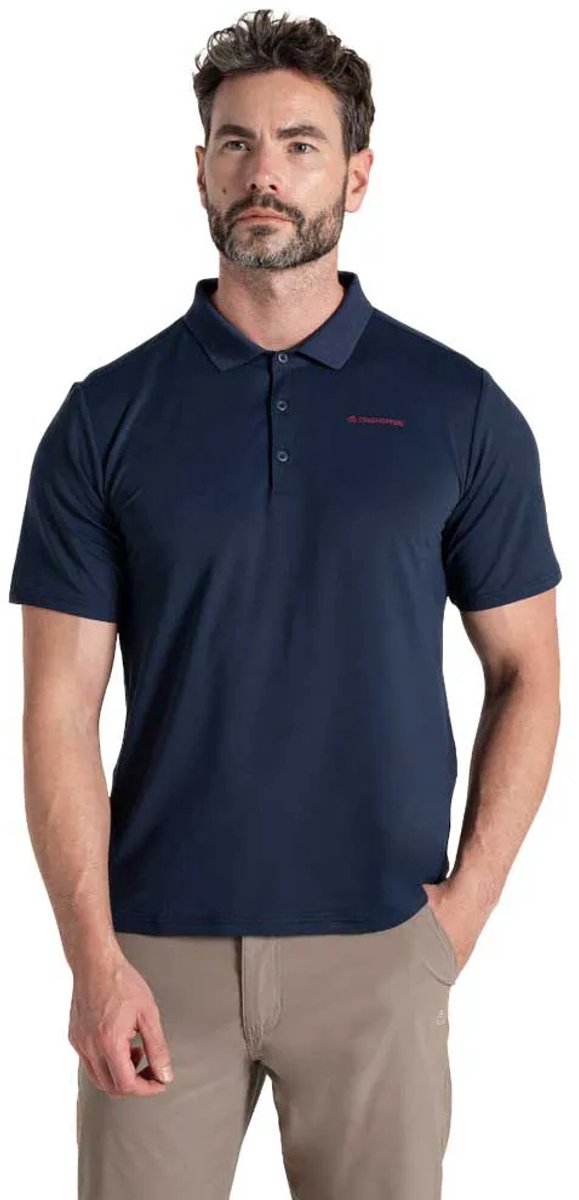 Craghoppers Nosilife Bramshaw Korte Mouw Poloshirt Blauw XL Man