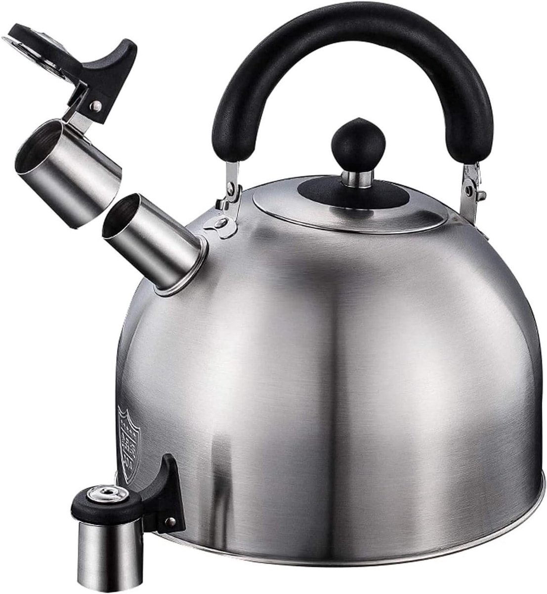 Waterkoker RVS - Theeketel Fluitketel - Water Koken - Sterke Compatibiliteit - 5L - Zilverkleurig