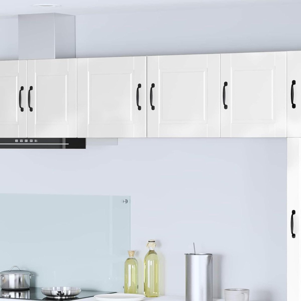 Keukenkast Wit - Opbergkast Keuken - Keuken Organiseren - Wandmontage Ontwerp - 40 x 31 x 40 cm - Hoogglans Wit