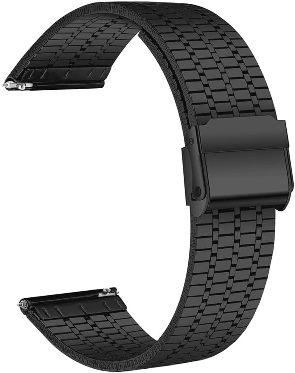 Horlogeband RVS - Mesh Metaal - Snelle Bevestiging - Geschikt voor Smartwatch en Traditionele Horloges - SnelShoppen