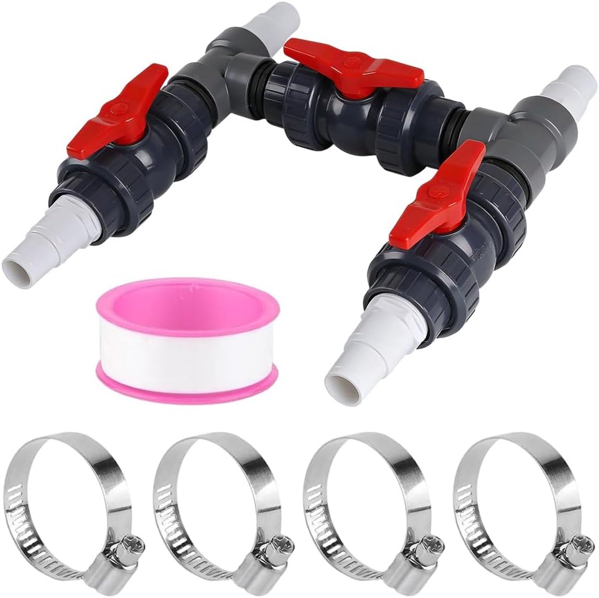 Bypass Pool Set 50 mm - Poolverwarming - Verbeterde watercirculatie - Efficiënte controle voor optimale verwarming - SnelShoppen