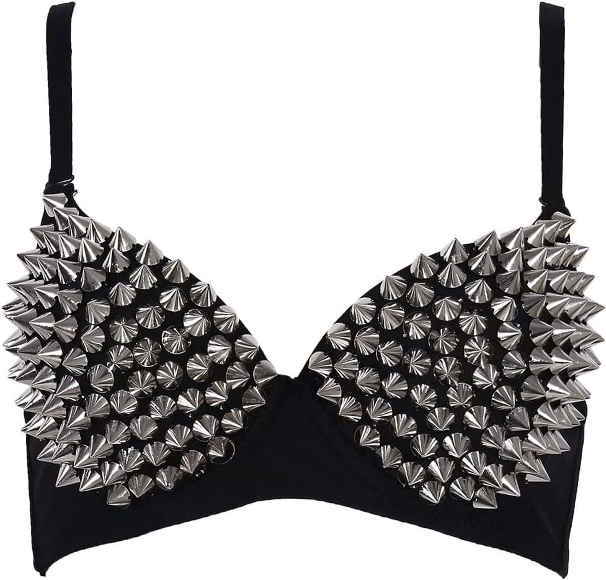 Dance BH - Sexy All-Over Spike Rivet - Metallic Punk Stijl - Perfect voor Nachtclubs - ShopVlot