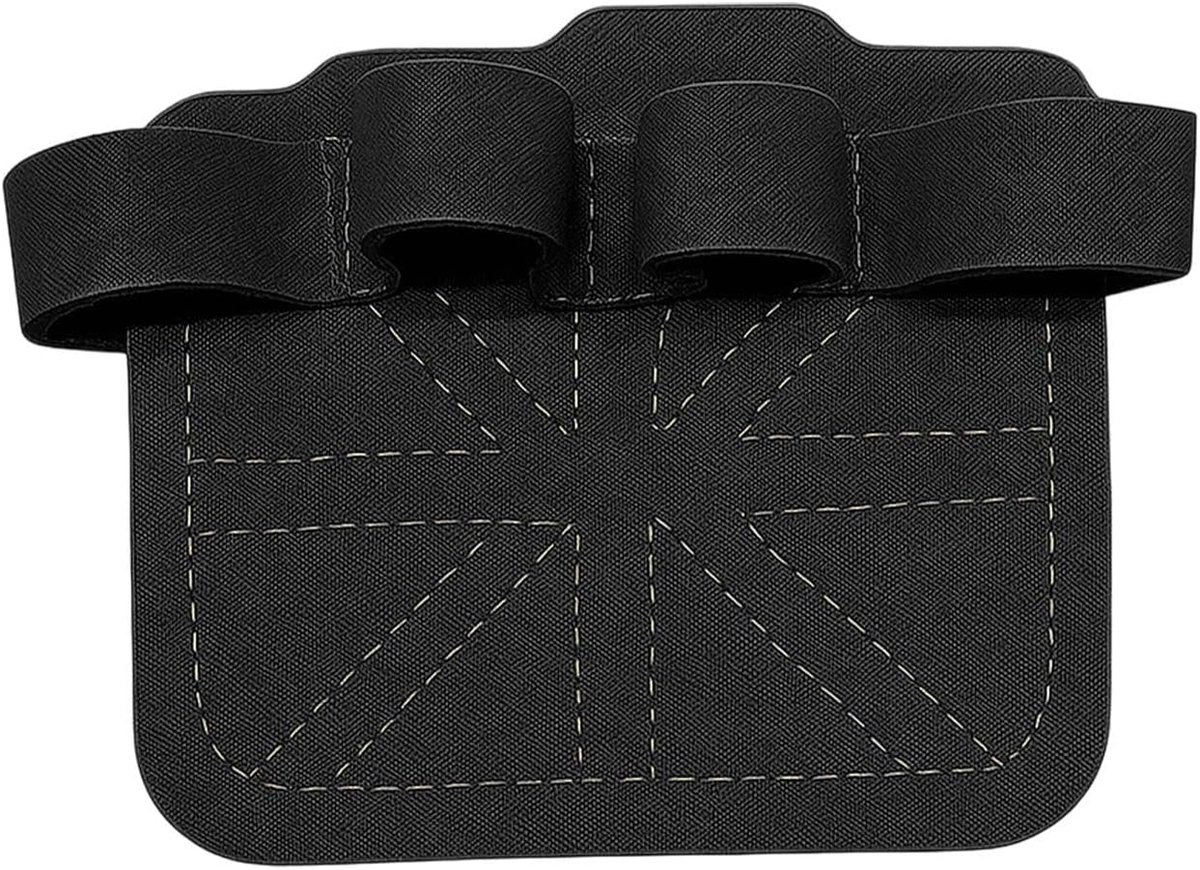 Fitness grip pads - natuurlijk leer - zwart - ideaal voor krachttraining - ShopVlot