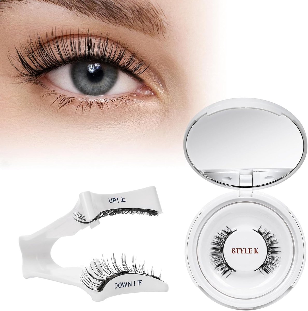 Magnetische Wimpers Set - Natuurlijke Look - Herbruikbaar en Makkelijk te Verwijderen - ShopVlot