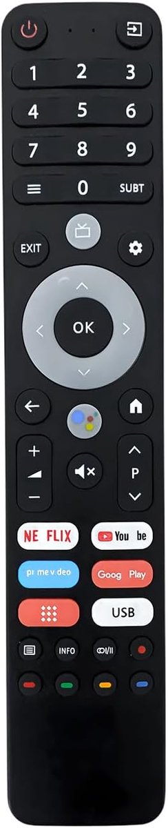 Vervangende afstandsbediening voor Blaupunkt Chiq TV - gebruiksvriendelijk - geen installatie nodig - ShopVlot