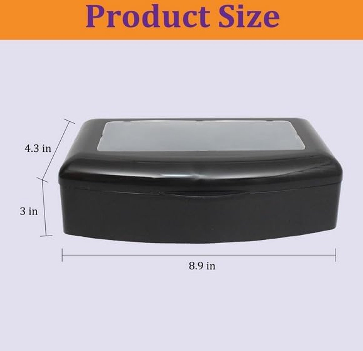 Nail Tool Sterilizer Box - Plastic Sterilisatie Tray - Transparant Venster - Perfect voor Salon en Spa - ShopVlot