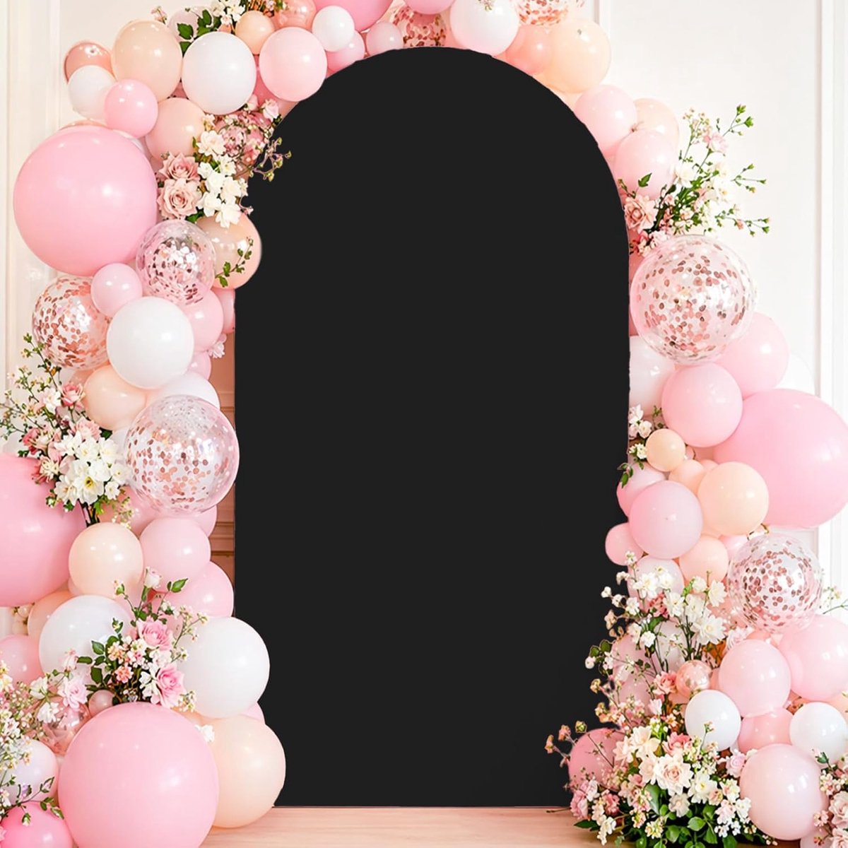 Achtergrond voor bruiloft 120 x 220 cm - rekbaar materiaal - boogvorm - perfecte foto-achtergrond - ShopVlot