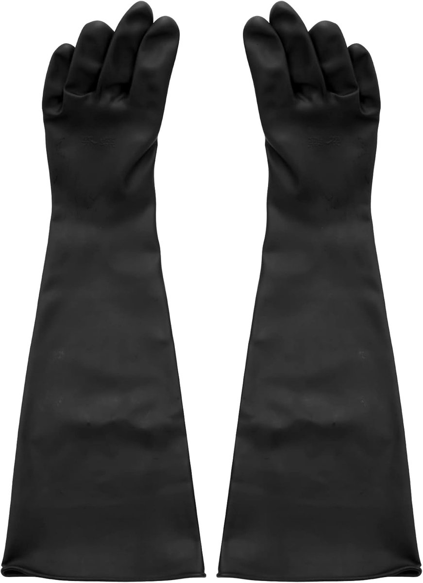 Zandstraalhandschoenen 60x20cm - Slijtvast rubber - Lange levensduur - Ideaal voor zandstraalapparatuur - ShopVlot