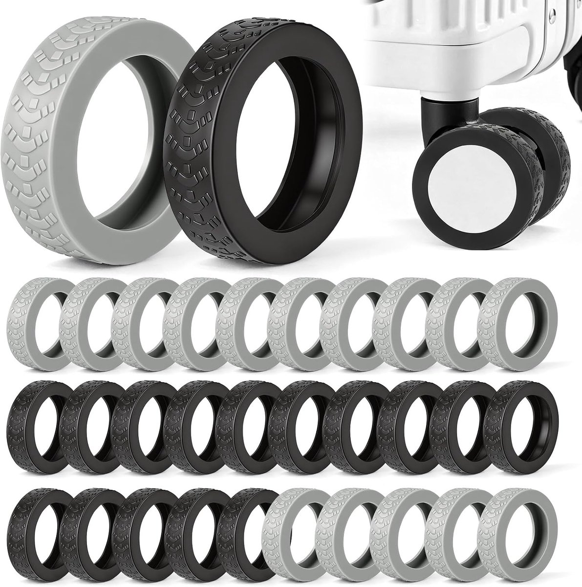 Wielbeschermhoezen 32 stuks - waterdicht - rubberen bescherming - ideaal voor koffers - ShopVlot