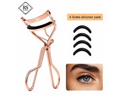 RaviSoll Wimperkruller - Voor een Langdurige Krul - Rosé Goud - Incl. 5 Comfortabele Siliconen Pads – Voor Alle Wimpertypes Beauty Essential – Ideaal Voor Dagelijks Gebruik