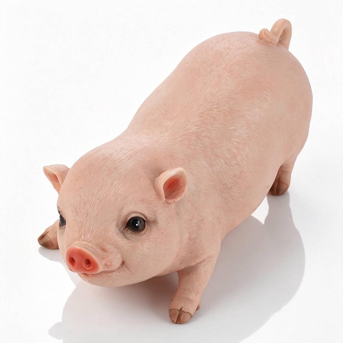 dierenstandbeeld 26 cm - varken - kunsthars - duurzaam tuinornament - ShopVlot