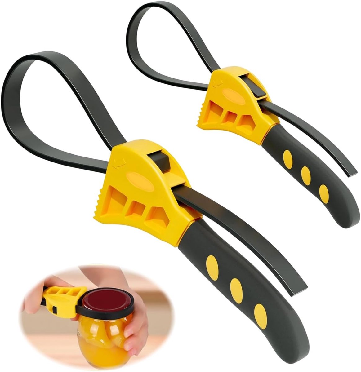 Bandsleutels 2 stuks max. diameter Ø100 mm en Ø150 - universeel instelbaar - ergonomische grip - ShopVlot