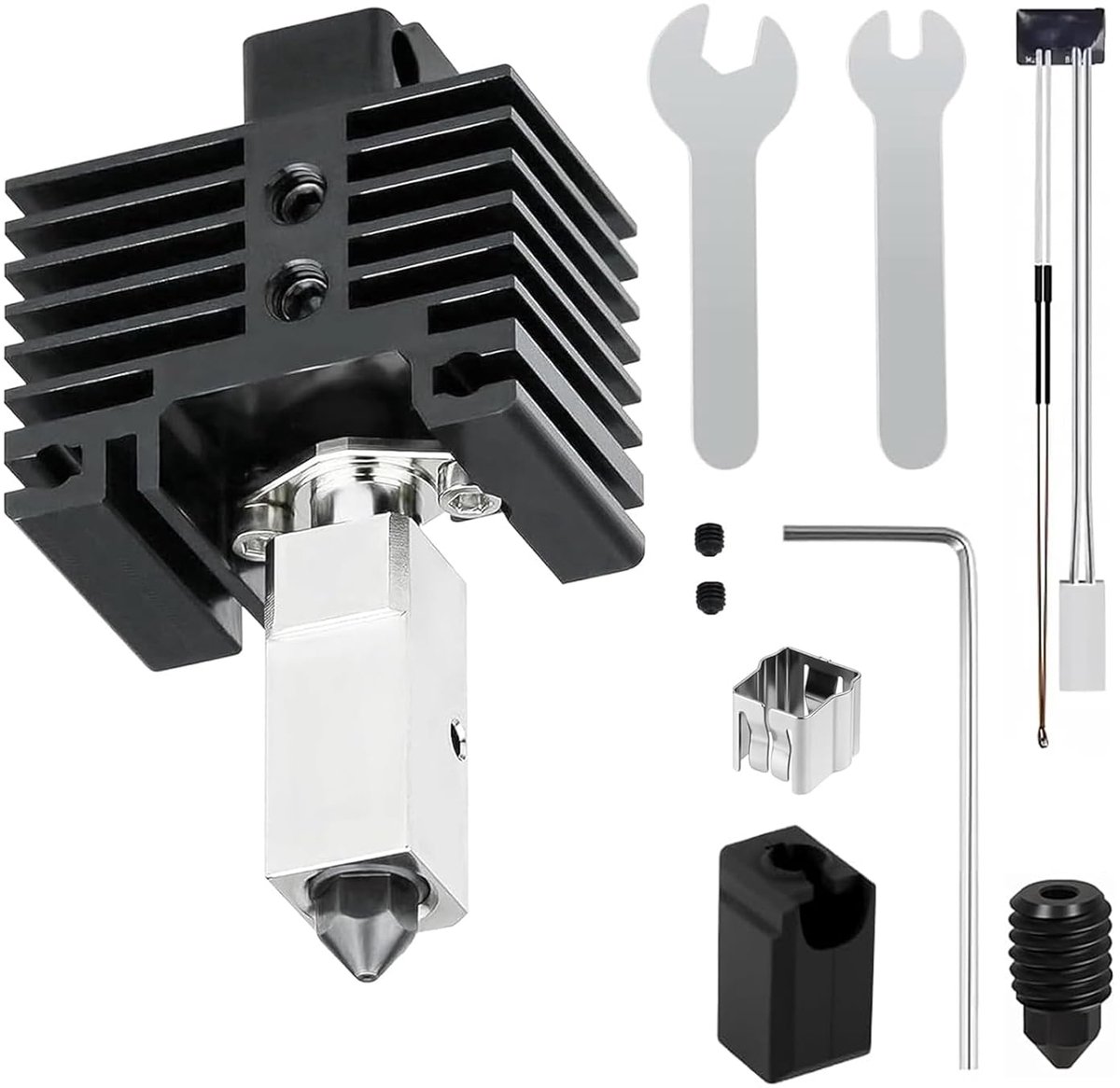 Hotend Kit 0.3mm - Plated Copper Verwarmblok - Titanium Heat Break - Hoge temperatuur weerstand - ShopVlot