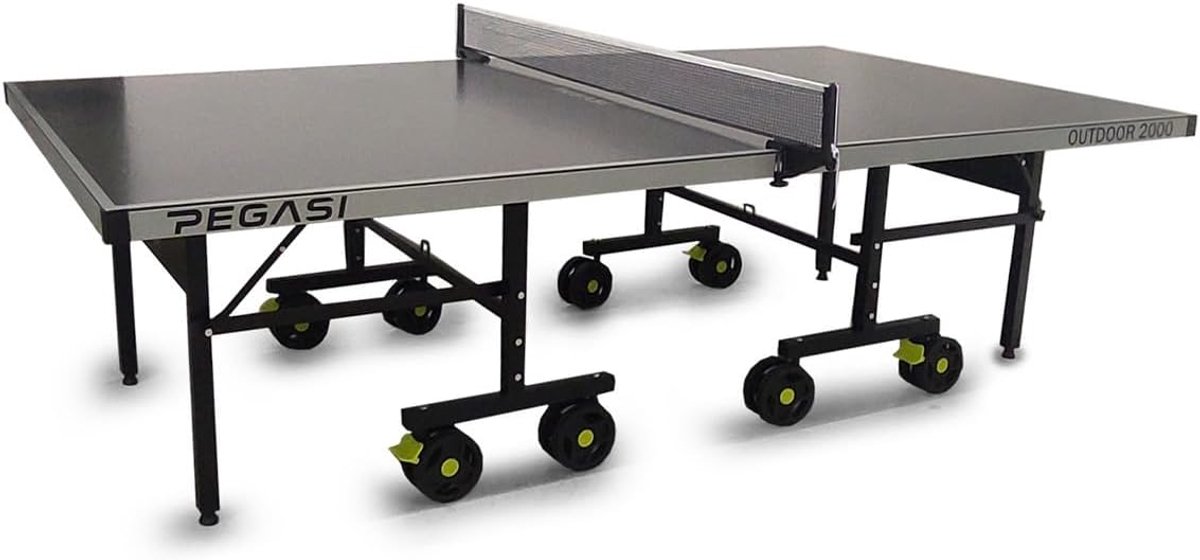 Tafeltennistafel outdoor 2000 - Inklapbaar - ACP 6 mm speelveld - Compact opbergbaar - ShopVlot
