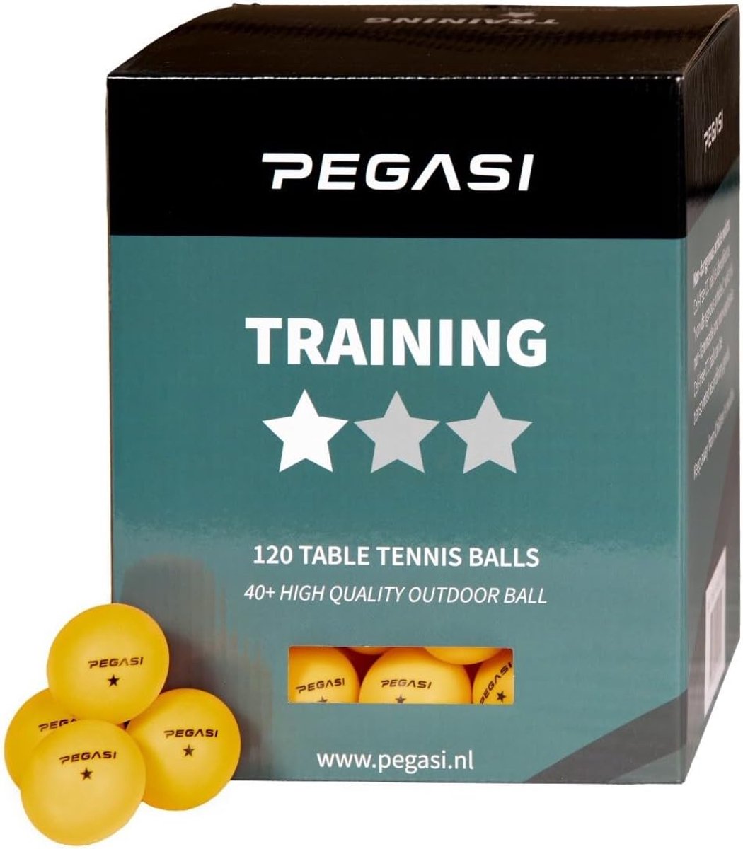 Pingpongballen 1 ster 120 stuks - Oranje - Geschikt voor training - Uitstekende speeleigenschappen - ShopVlot