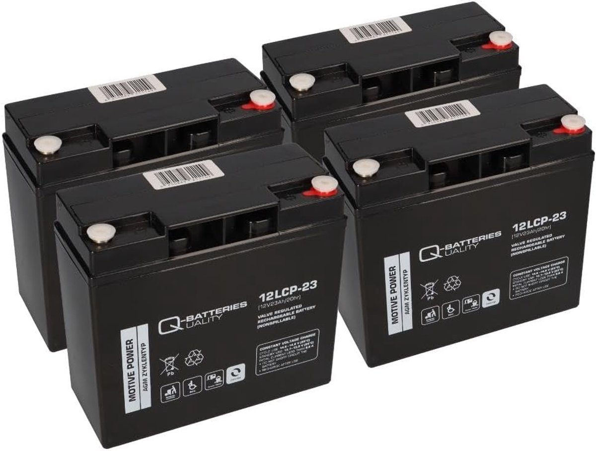 Mobiel Accuset 48V 23Ah - Lithium batterij - Optimale prestatie - Geschikt voor VELECO Turris ZT15 - ShopVlot