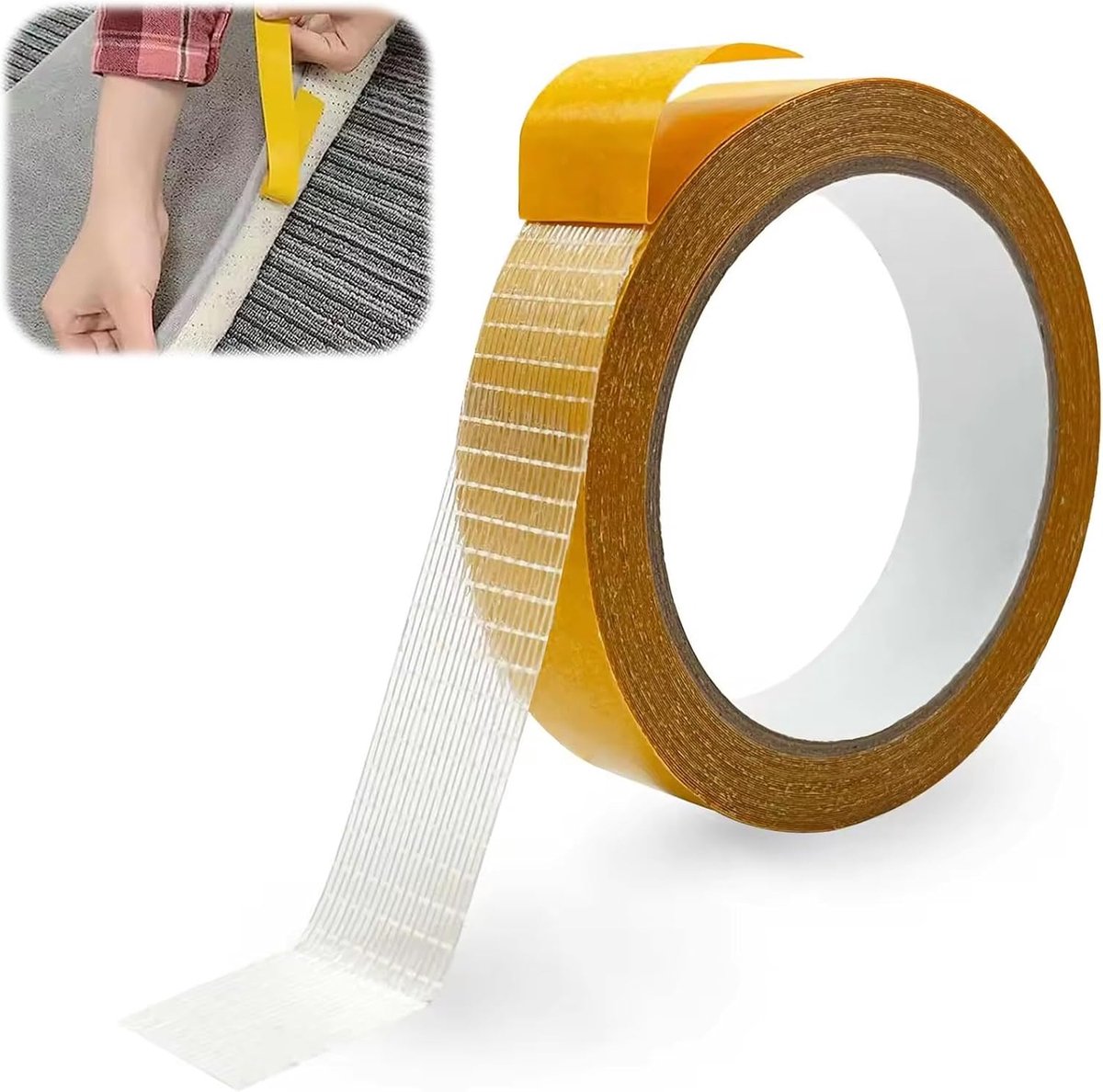 Dubbelzijdig Plakband 10m x 25mm - Extra sterk transparant - Ideaal voor knutselen en reparaties - ShopVlot