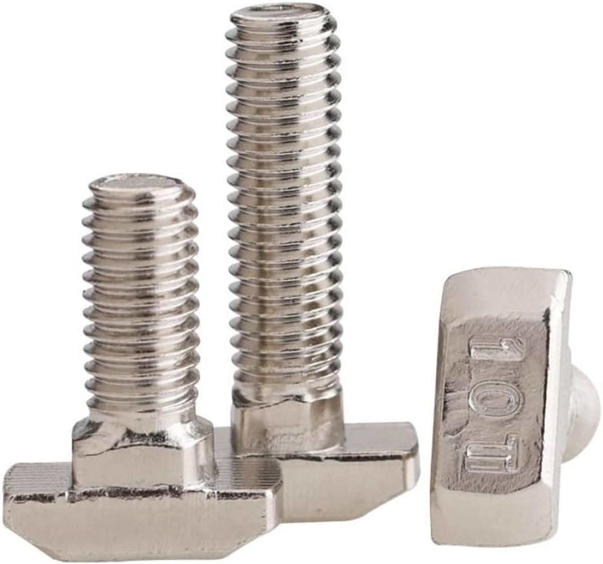 T-Sleufbout M5x16mm - Nikkelgeplateerd staal - Hoge hardheid - Geschikt voor Europese aluminium profielen - ShopVlot